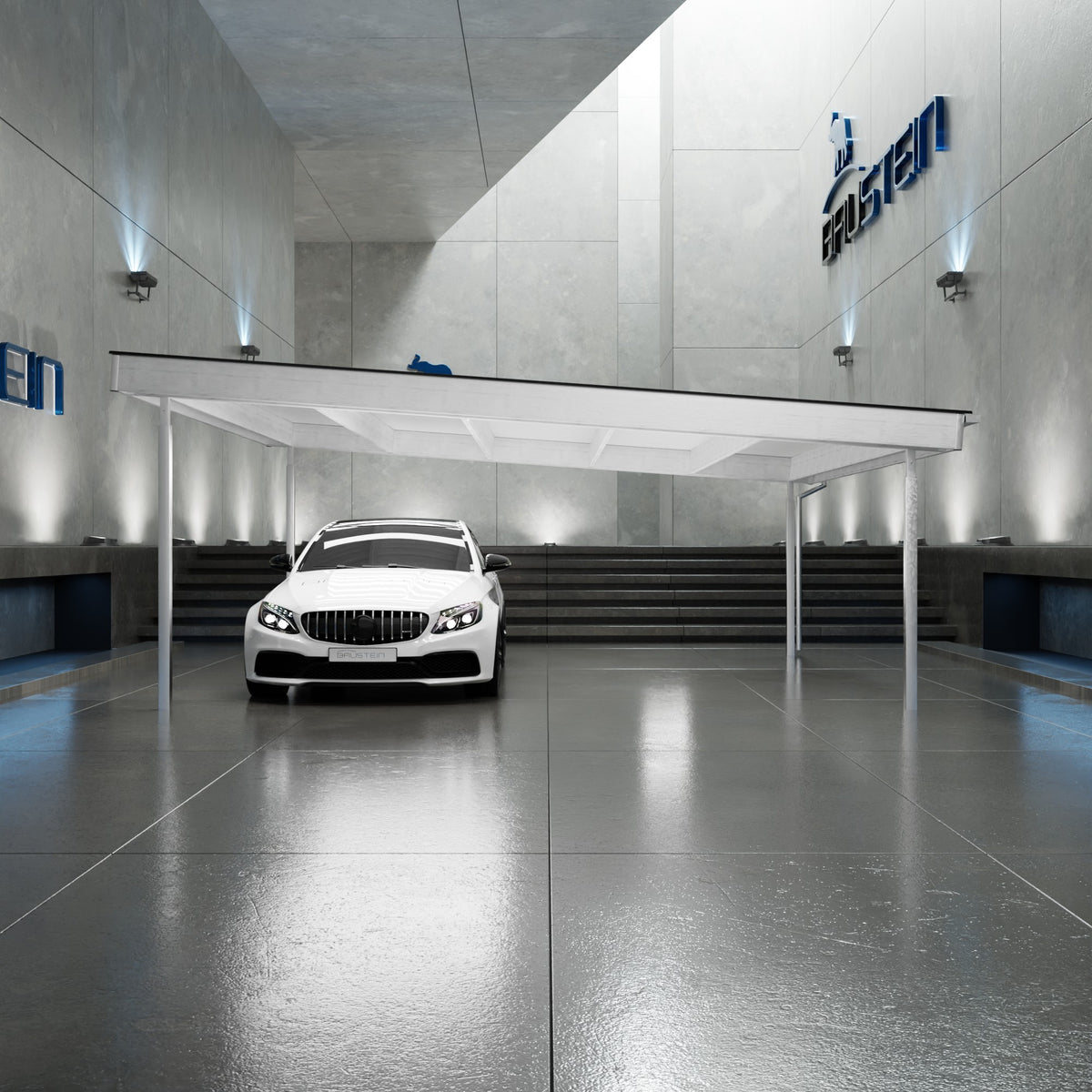 Carport PLAN 2.0 KOMPAS (Hvid)