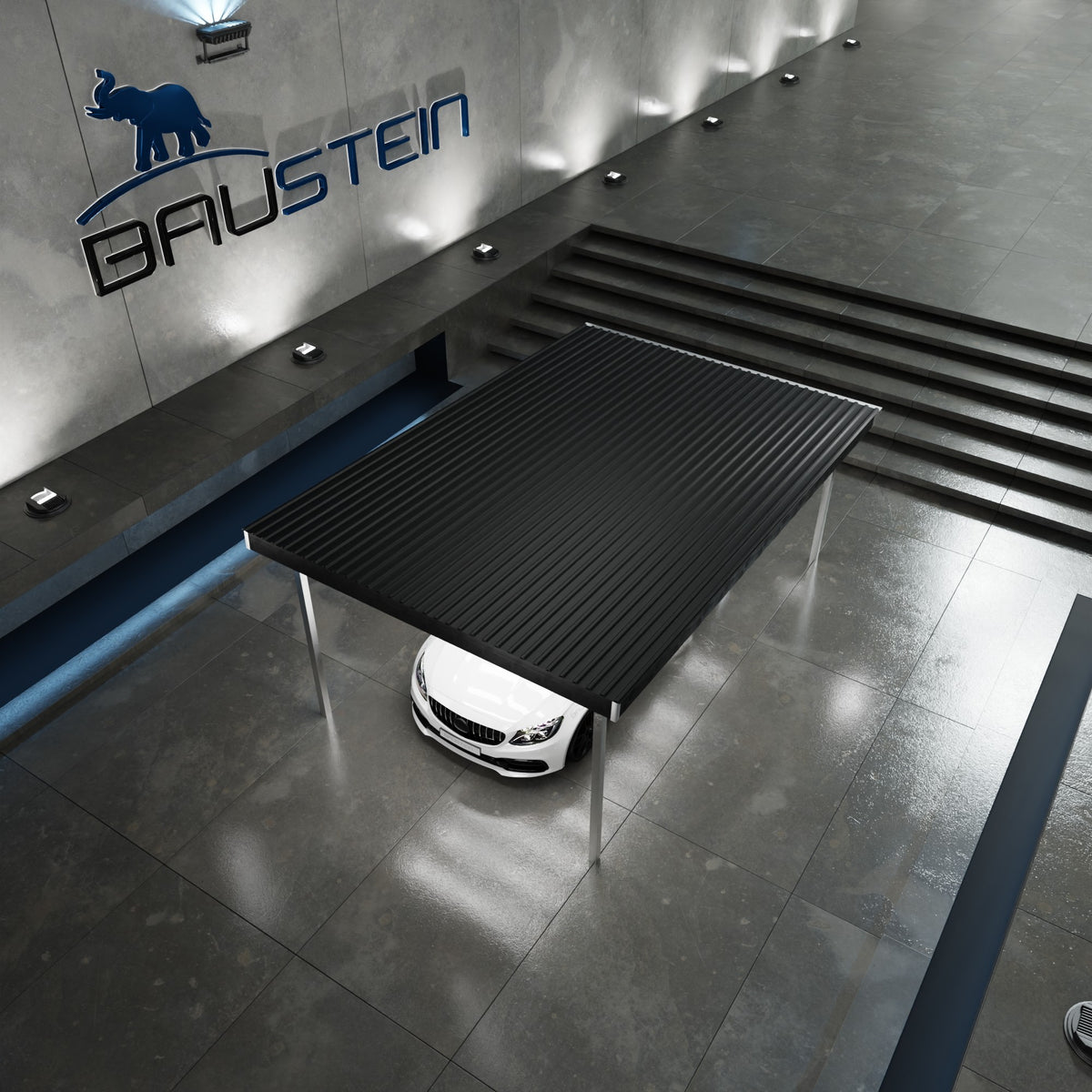 Carport PLAN 1.0 NORD (Sort)