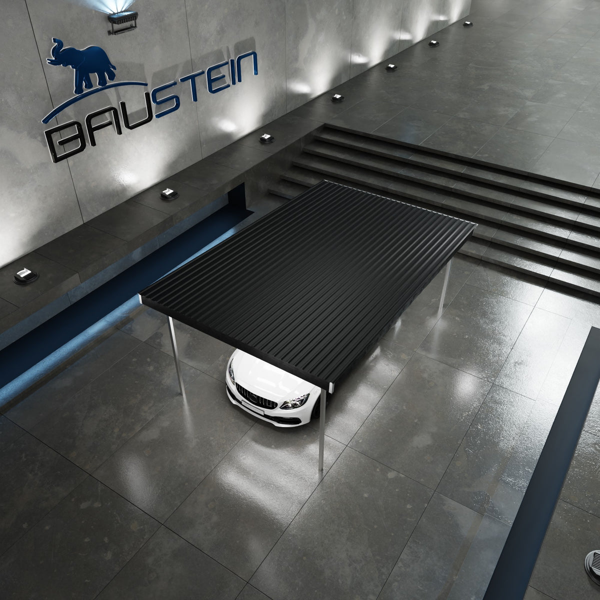 Carport BASIS 1.0 NORD (Sort)