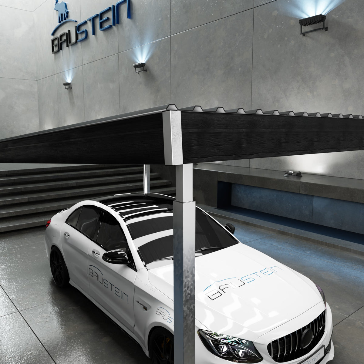 Carport PLAN 1.0 NORD (Sort)