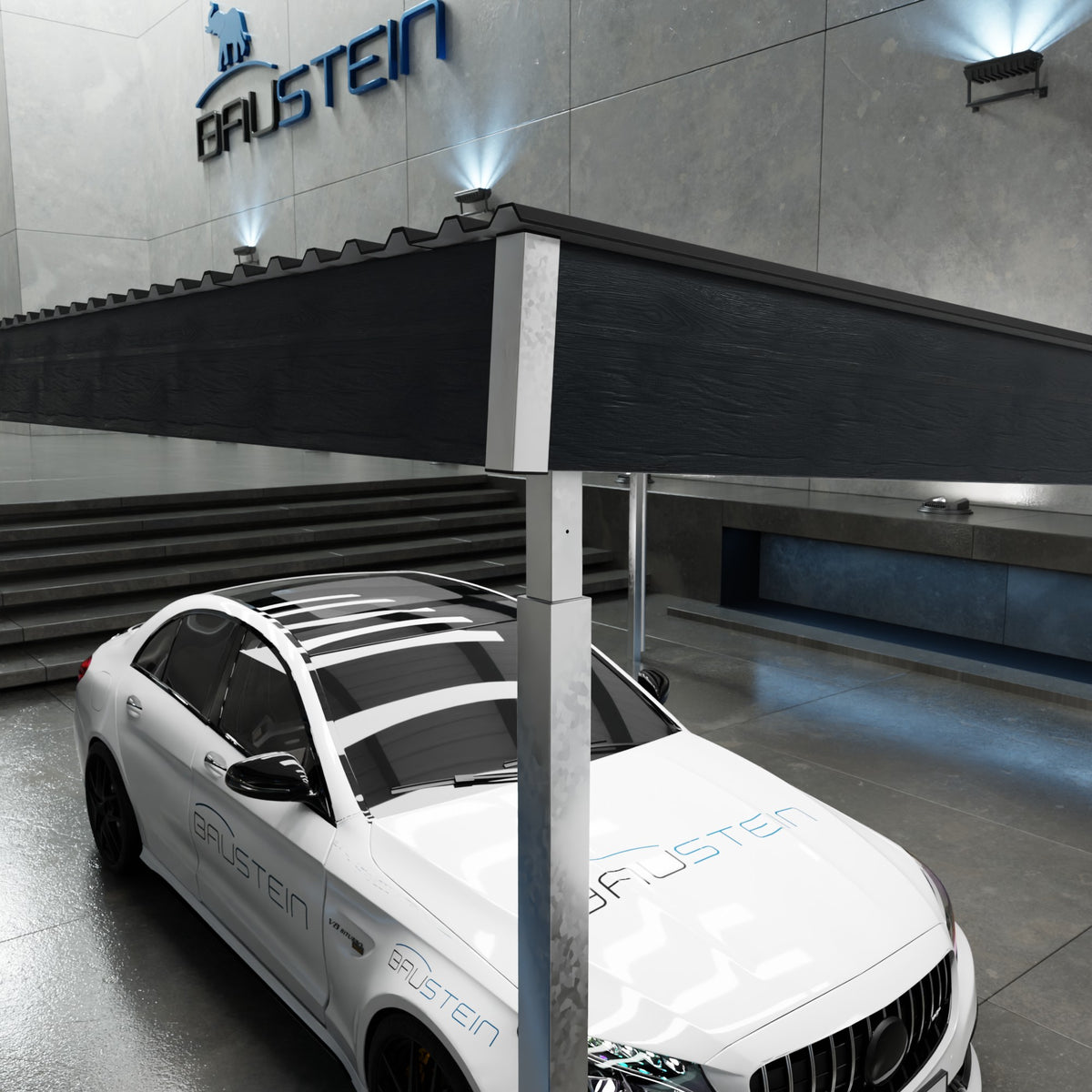 Carport PLAN 2.0 KOMPAS (Antracitgrå)