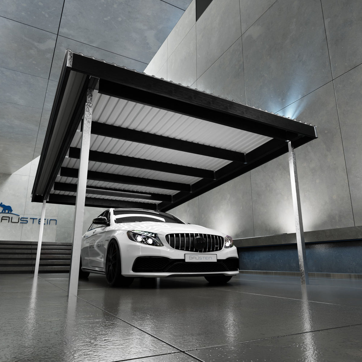 Carport PLAN 1.0 NORD (Sort)