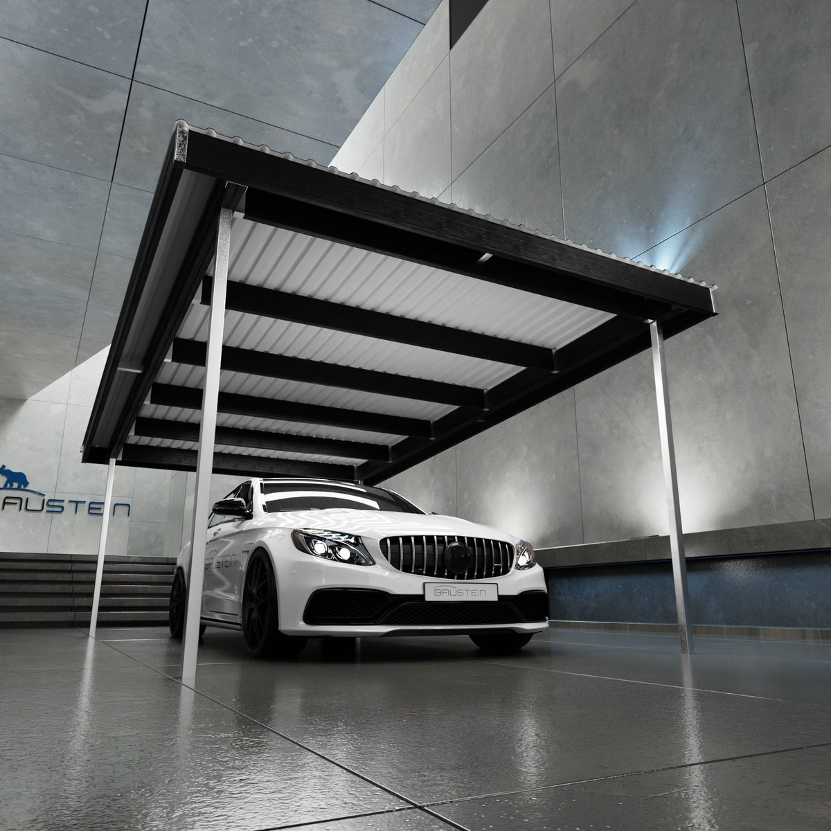 Carport BASIS 1.0 NORD (Sort)