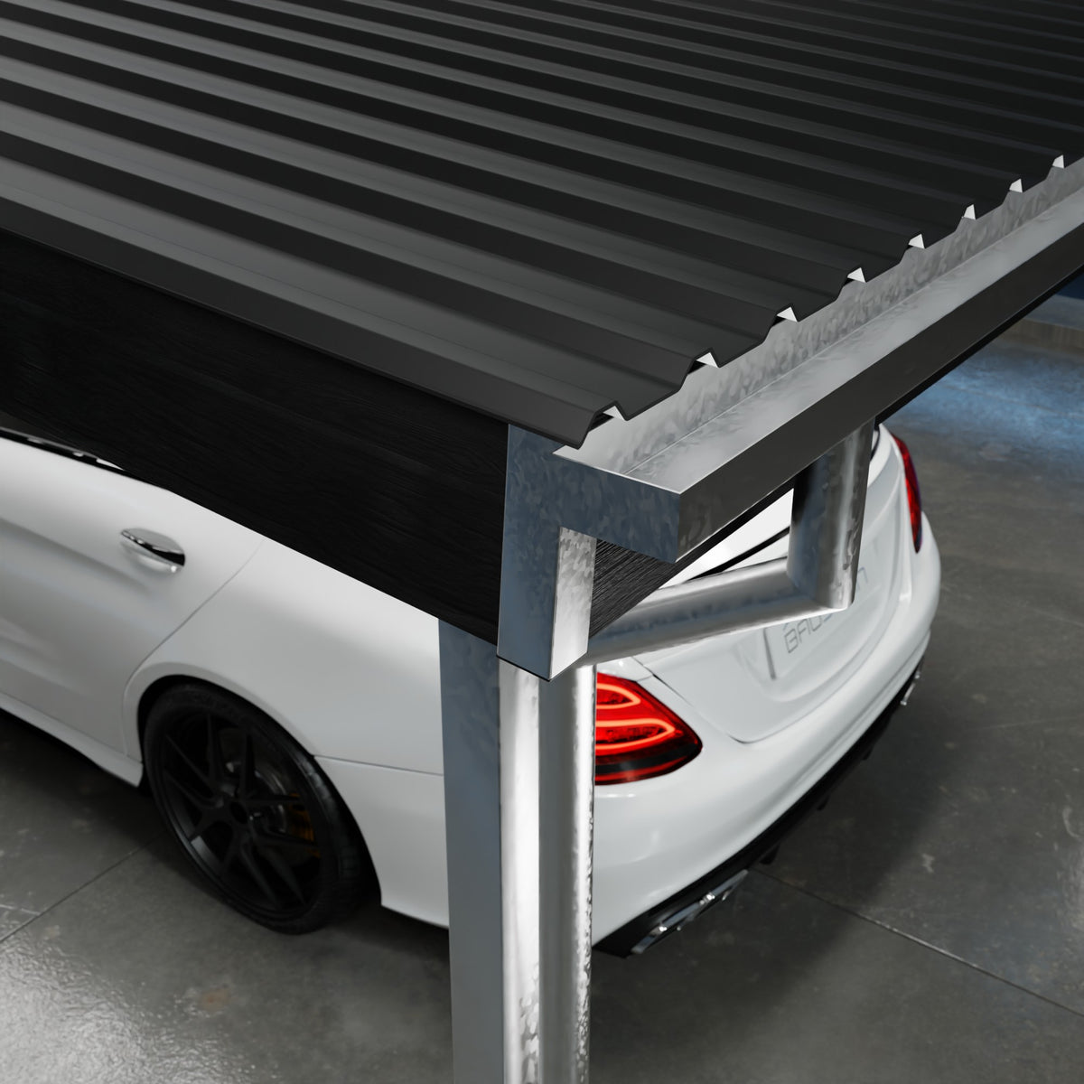 Carport PLAN 1.0 NORD (Sort)