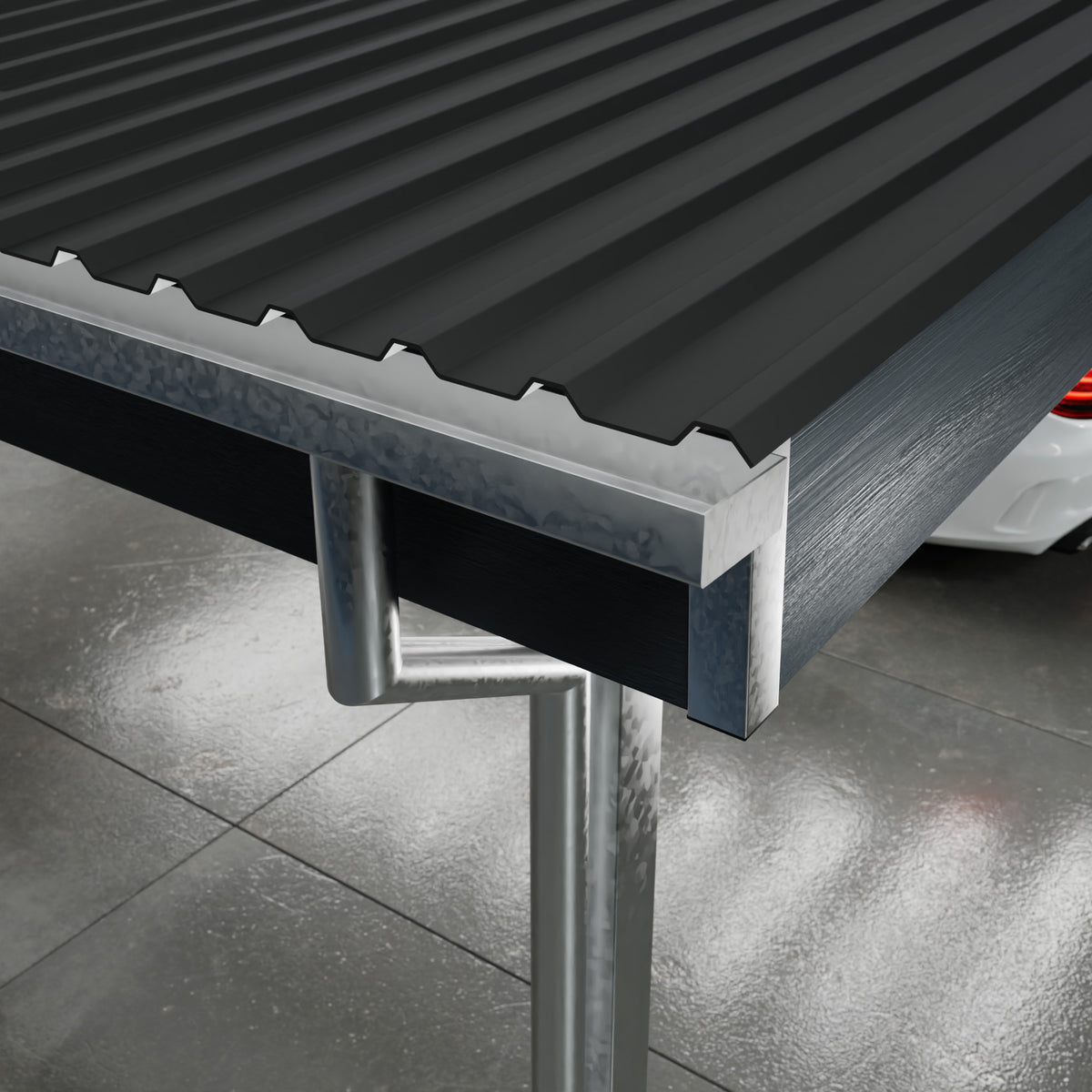 Carport PLAN 2.0 KOMPAS (Antracitgrå)