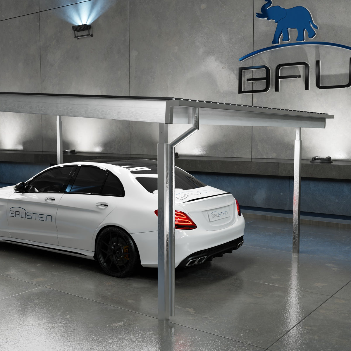 Carport PLAN 1.0 NORD (Hvid)