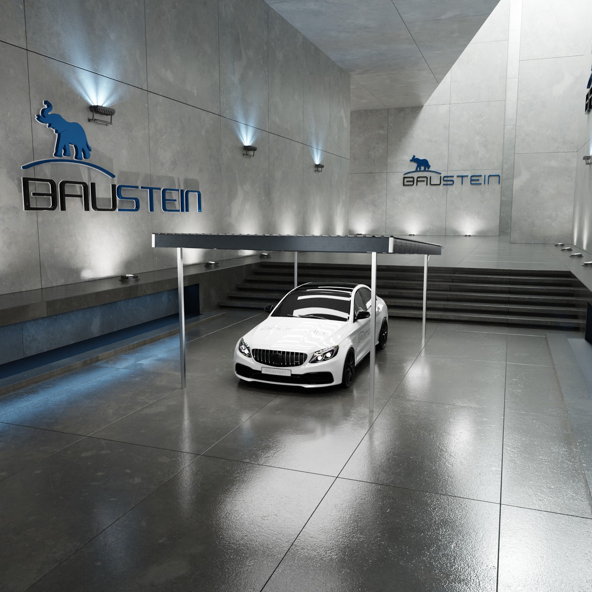 Carport BASIS 1.0 NORD (Antracitgrå)