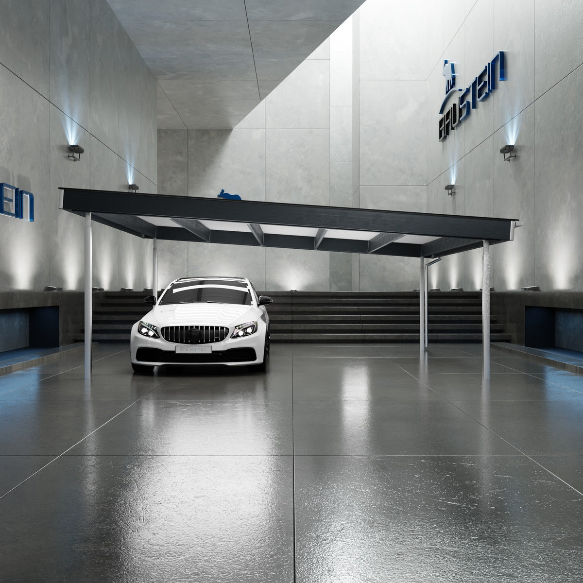 Carport PLAN 2.0 KOMPAS (Antracitgrå)