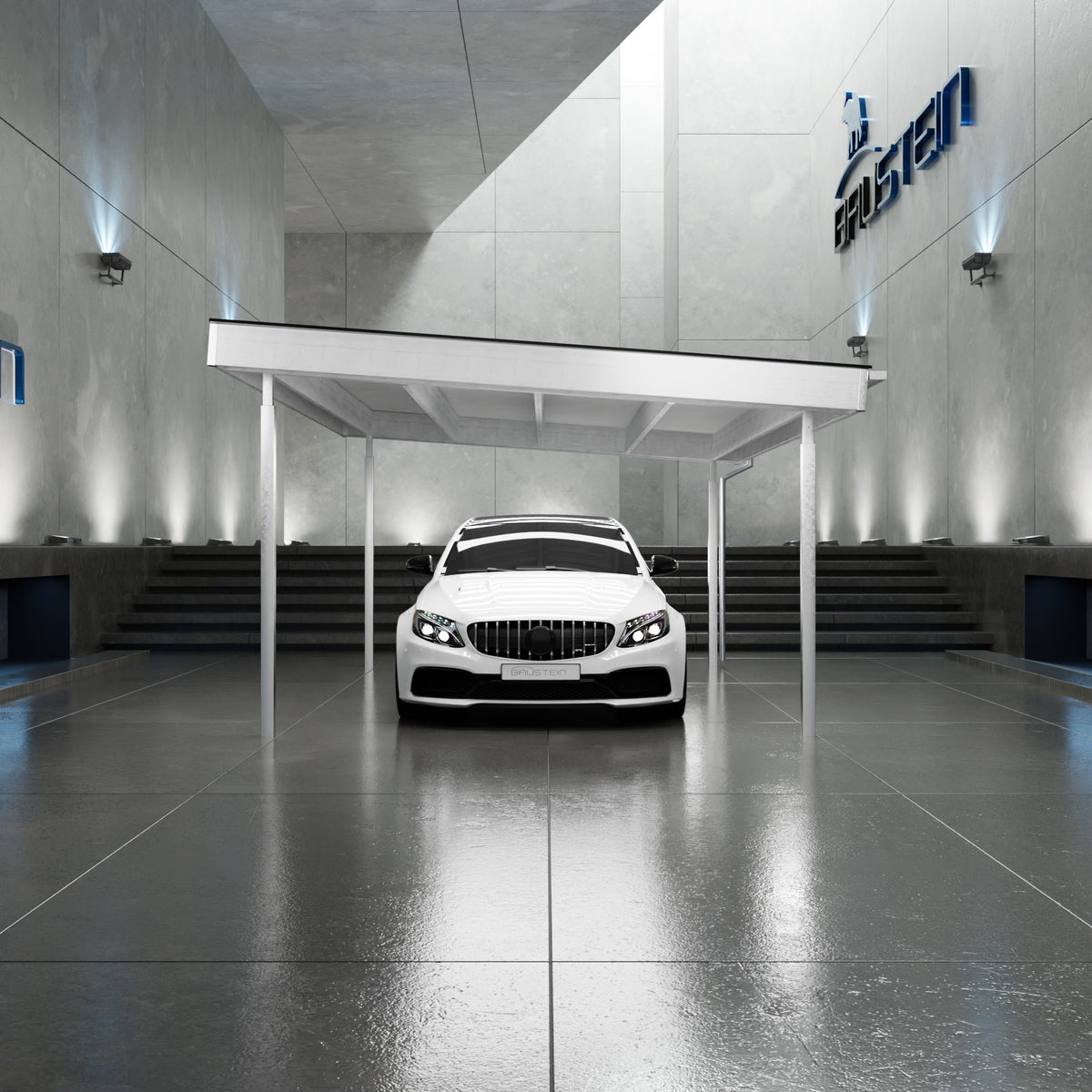 Carport PLAN 1.0 ØST (Hvid)