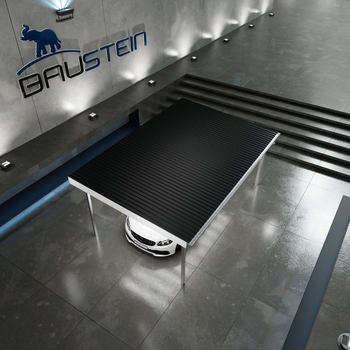 Carport PLAN 1.0 ØST (Hvid)