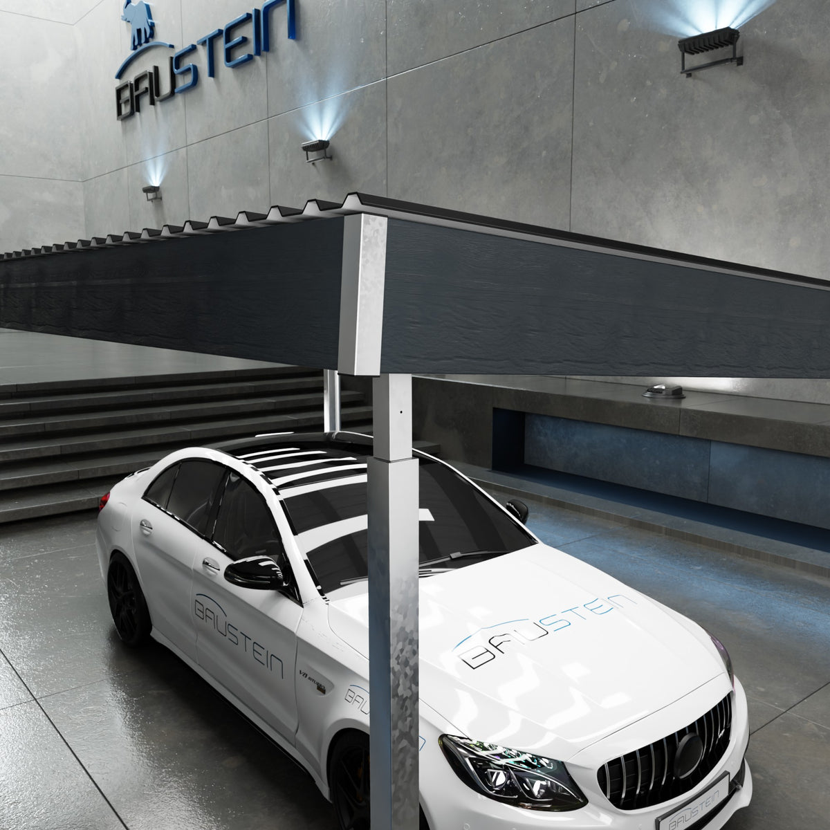 Carport PLAN 1.0 ØST (Antracitgrå)