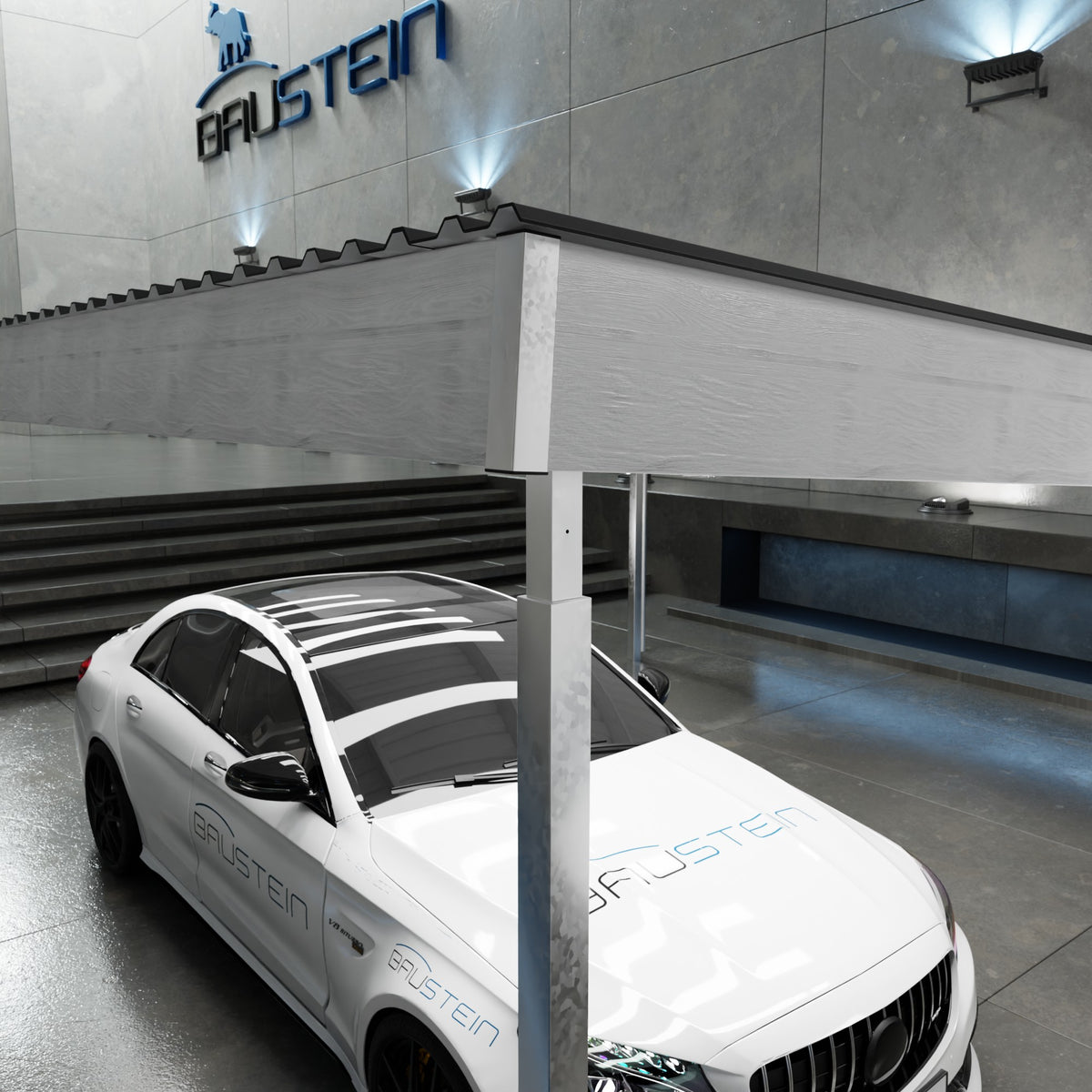 Carport PLAN 2.0 KOMPAS (Hvid)