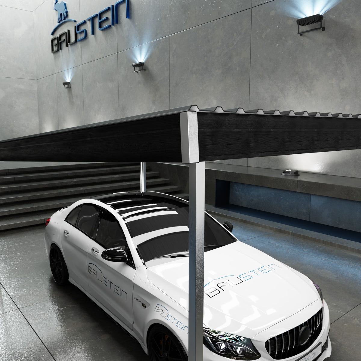 Carport BASIS 1.0 NORD (Sort)