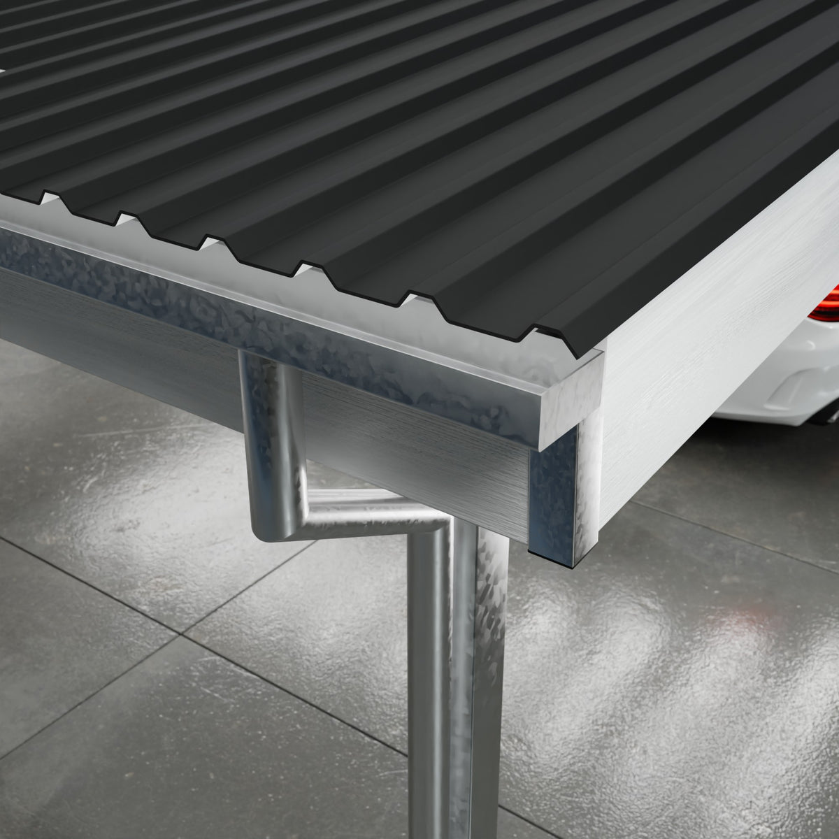Carport PLAN 2.0 KOMPAS (Hvid)