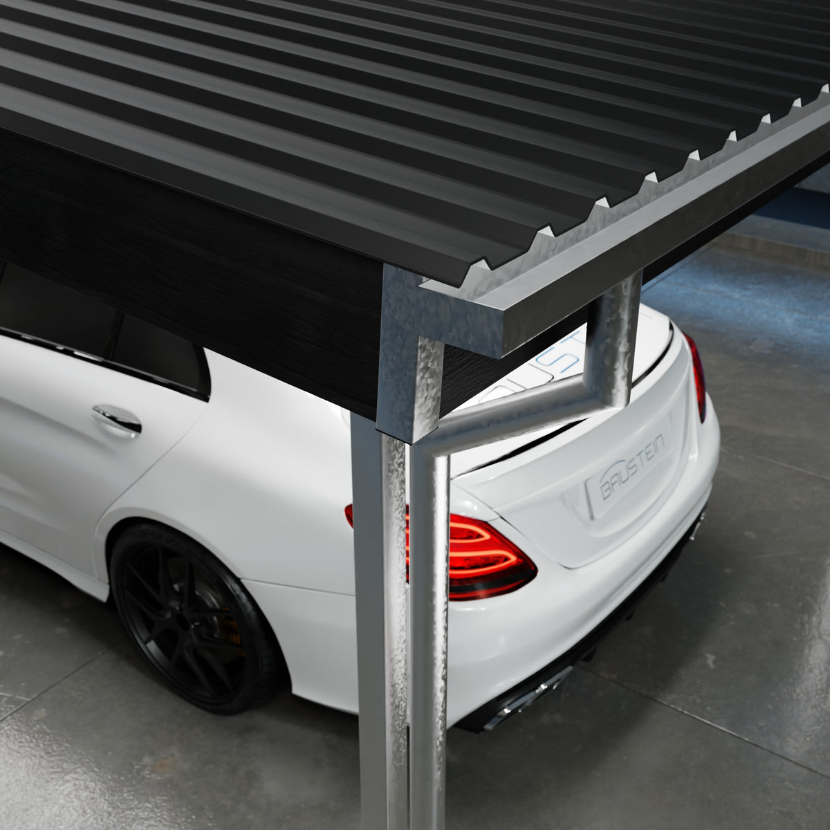 Carport BASIS 1.0 NORD (Sort)
