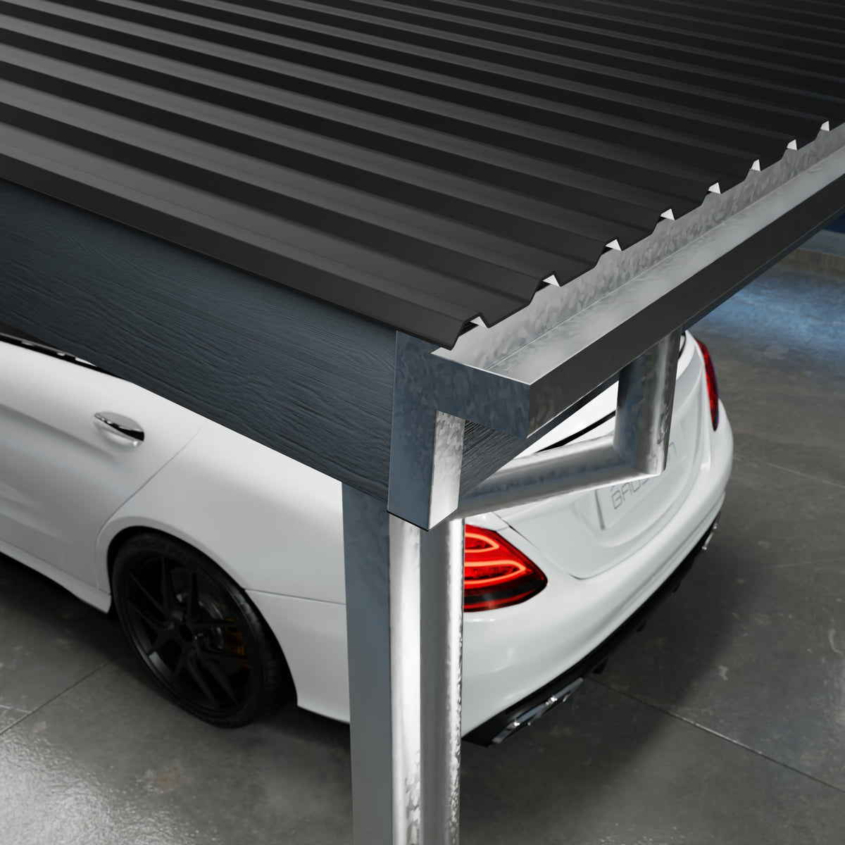 Carport PLAN 1.0 NORD (Antracitgrå)