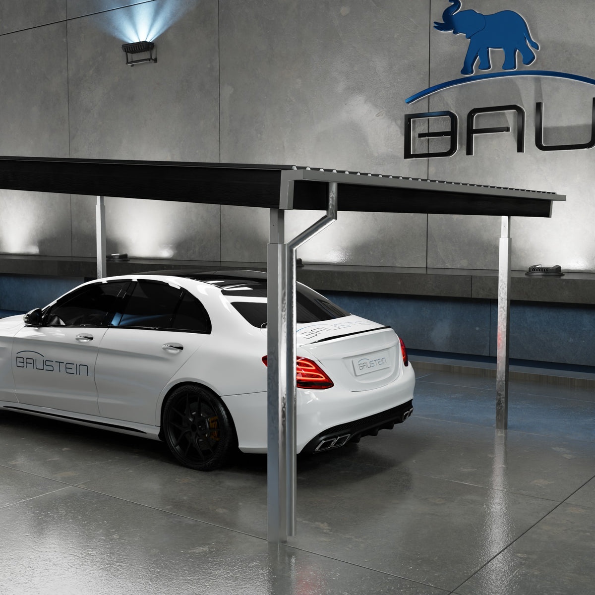 Carport PLAN 1.0 NORD (Sort)