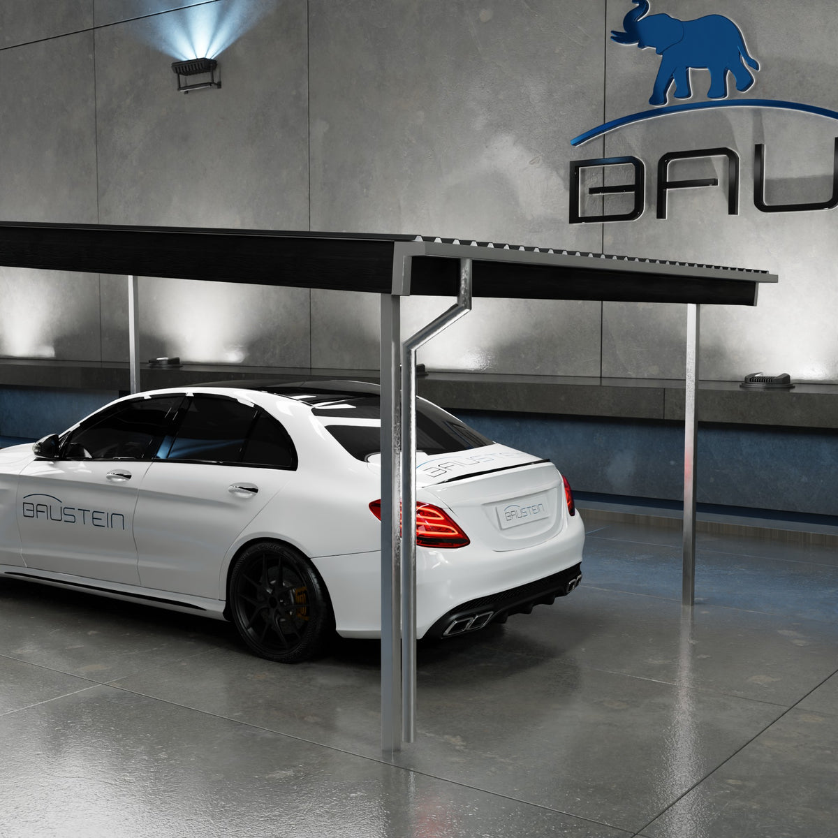Carport BASIS 1.0 NORD (Sort)